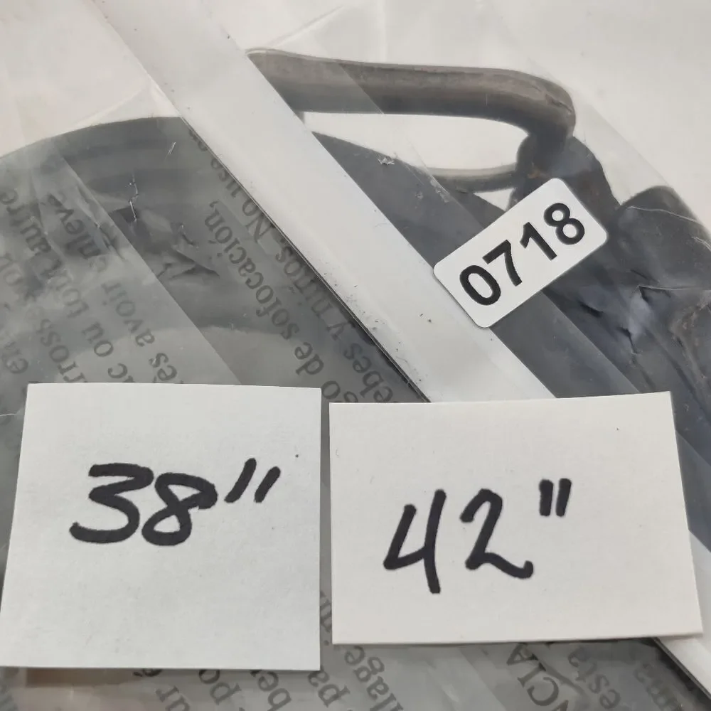 Levi's Black Leather Belt w/ Roller Bar & Double Prong Buckle Sz 40